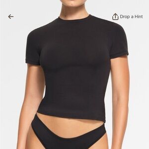 Skims Cotton Jersey Size Small Onyx